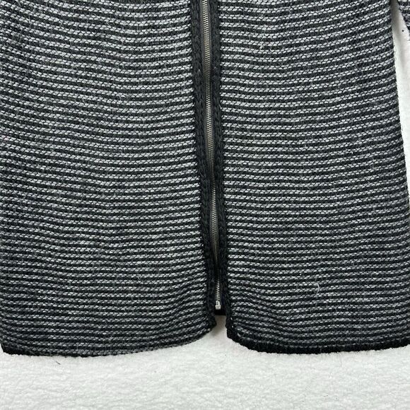 Elisabetta Collection Zip Cardigan Sweater Gray Wool Alpaca Blend Italy S/M - Picture 3 of 15